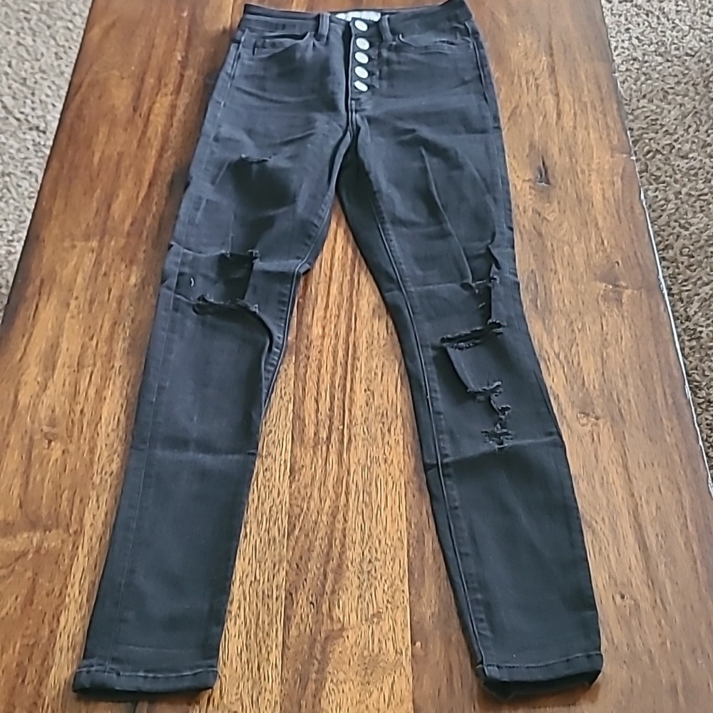 Flying monkey black skinny jeans size 24.